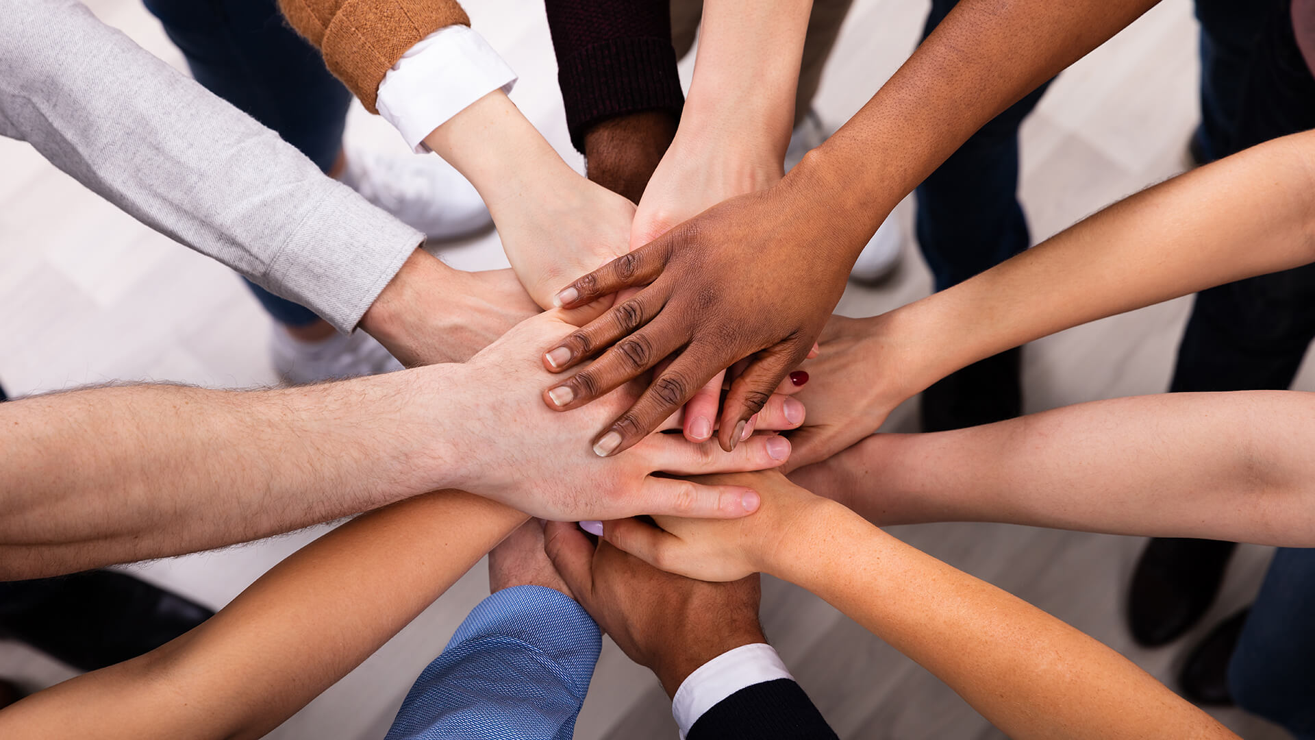 Diverse People Stacking Hand Together